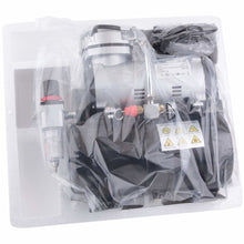 Load image into Gallery viewer, [Product] New image Alt for page Aérographe simple action BD-138 et compresseur avec cuve AS-186 avec accessoires
