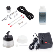 Load image into Gallery viewer, [Product] New image Alt for page Aérographe BD-182K + mini compresseur + nettoyant et pot de purge

